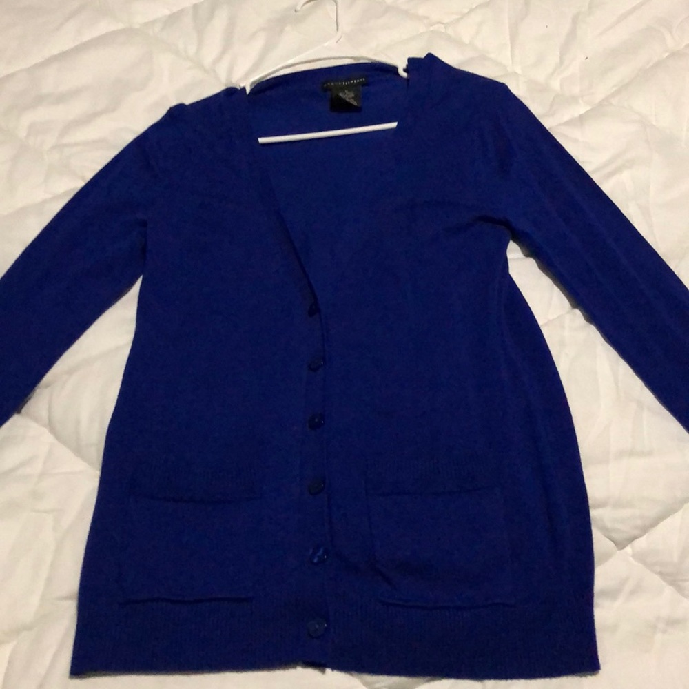 Cobalt blue cardigan